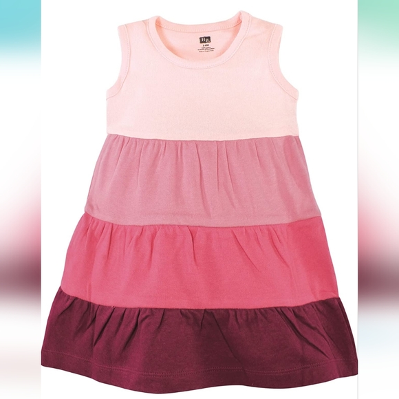 HB girls' sleeveless cotton summer dresses 2 pack - Picture 4 of 4